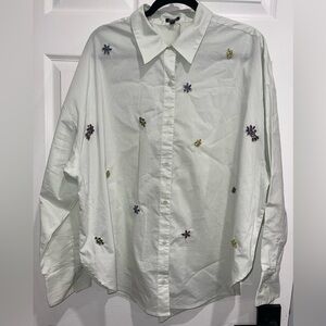 Embroidered Floral Women’s Shirt